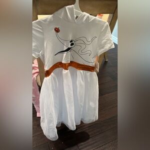 tim burton dress girls halloween size 10/12 nwt